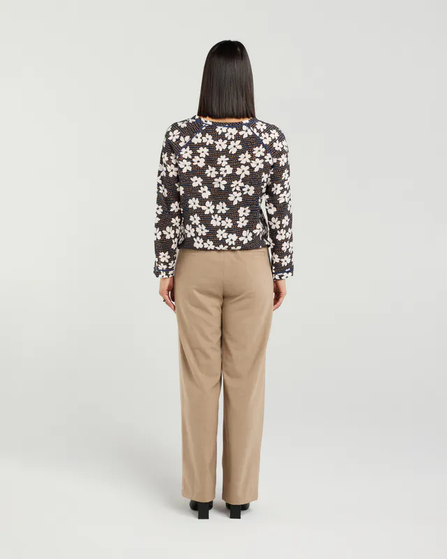 Model wearing Midnight Square Maeve Top By Et Alia Available at Beetees Nelson