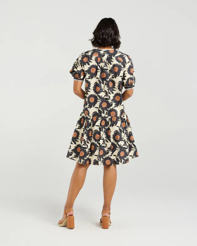 Model wearing Clementine Bloom Thea Dress By Et Alia Available at Beetees Nelson