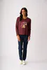 Model wearing Pucci Long Sleeve T-Shirt By Foil Available at Beetees Nelson