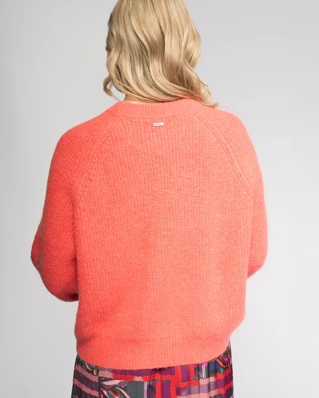 Model wearing Lave Fefe Sweater By Knewe Available at Beetees Nelson