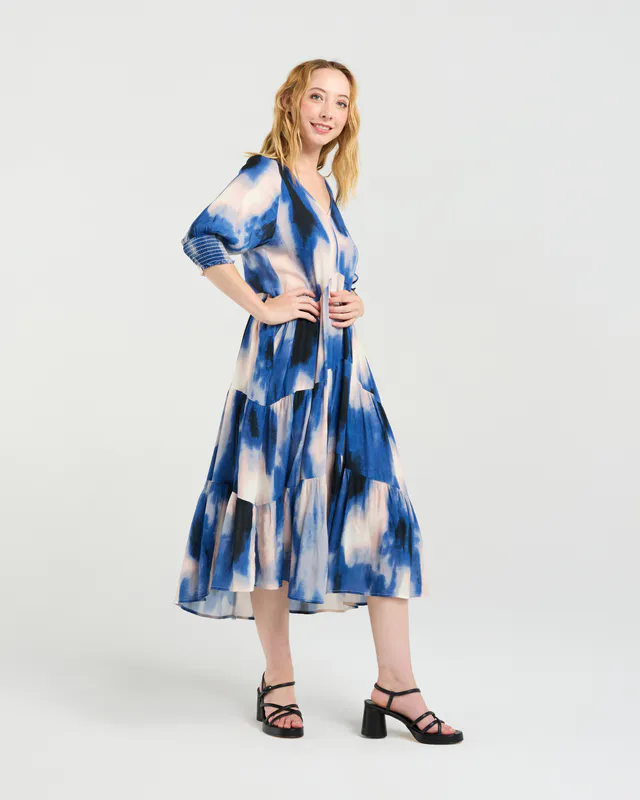 Model wearing Sabrina Dress By Zafina Available at Beetees Nelson