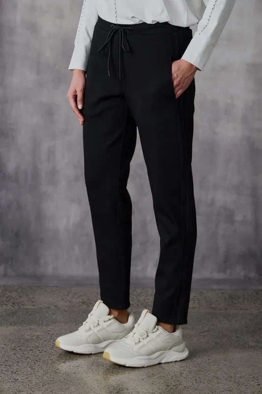 Model wearing Black Chiara Jogger By Lania Available at Beetees Nelson