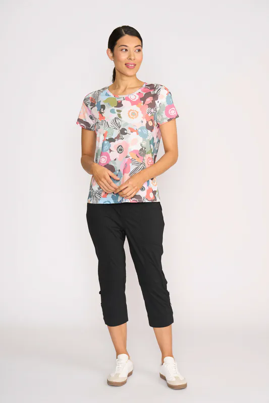 Model wearing Bow-tiful Tee - Round Neck By Preen Available at Beetees Nelson