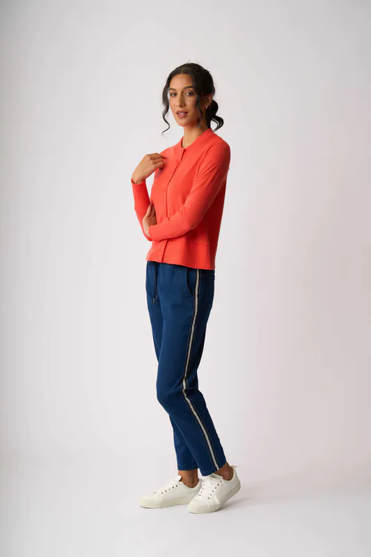 Model wearing Dark Wash Jog Along Jeans By Memo Available at Beetees Nelson