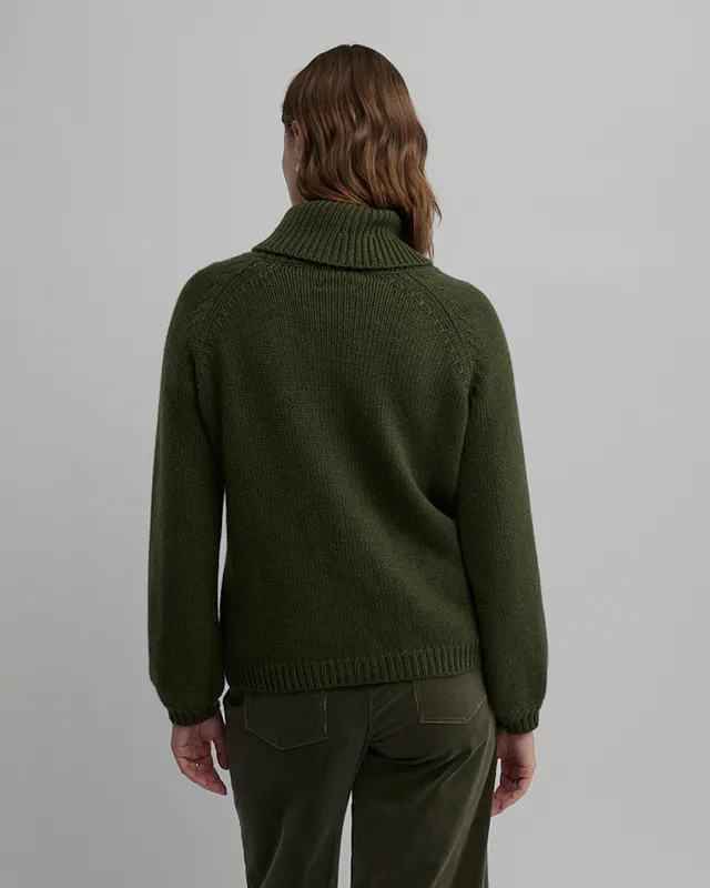 Model wearing Loden Rational Knit By Yarra Trail Available at Beetees Nelson