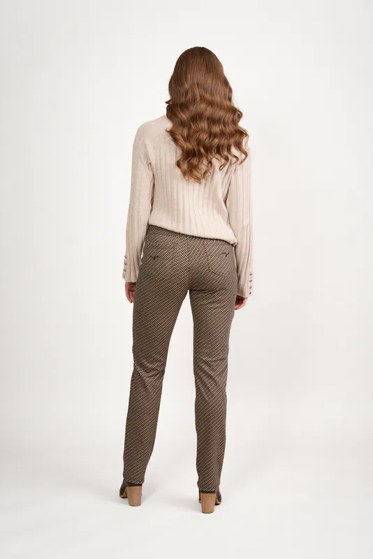 Model wearing Brentwood Slim Leg Full Length Pull On By Vassalli Available at Beetees Nelson