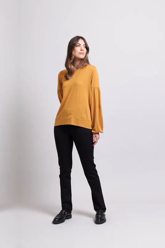 Model wearing Trousers - Pull On, Slim By Esplanade Available at Beetees  Nelson