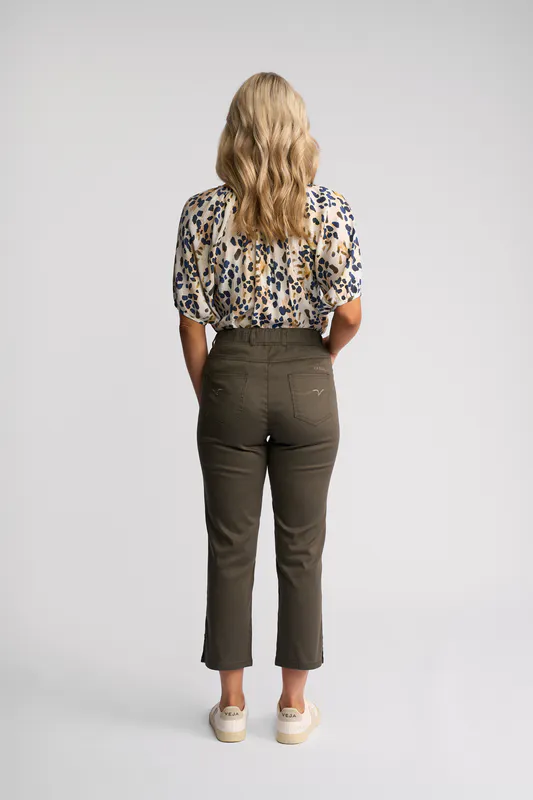 Model wearing Moss London Pull On By Vassalli Available at Beetees Nelson