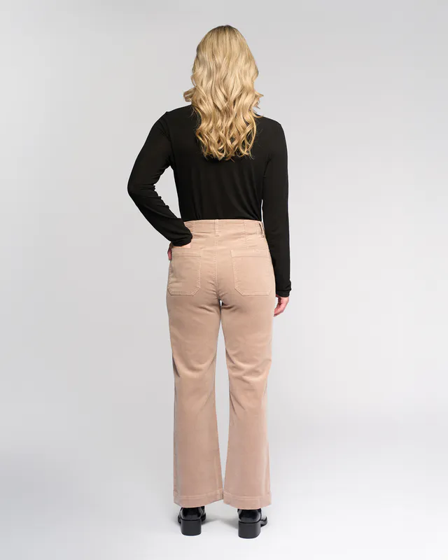 Model wearing Twig Daily Cord Pant By Vassalli Available at Beetees Nelson