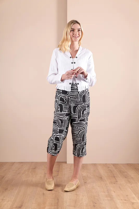 Model wearing Trousers - Wide Leg By Preen Available at Beetees Nelson