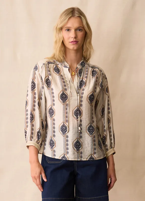 Model wearing Boho Reine Top By Neris Available at Beetees Nelson