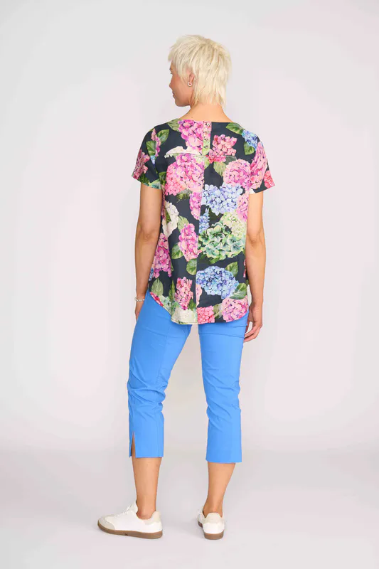 Model wearing Hydragea Swing Out Top By Preen Available at Beetees Nelson