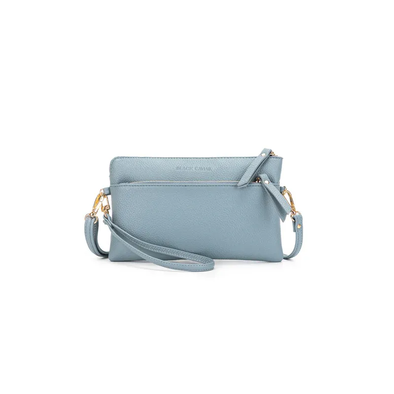 Jessie Ocean Breeze Blue Crossbody/Clutch By Black Caviar Available at Beetees Nelson