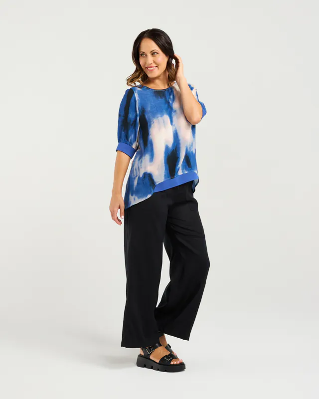 Model wearing Celeste Havana Top By Zafina Available at Beetees Nelson