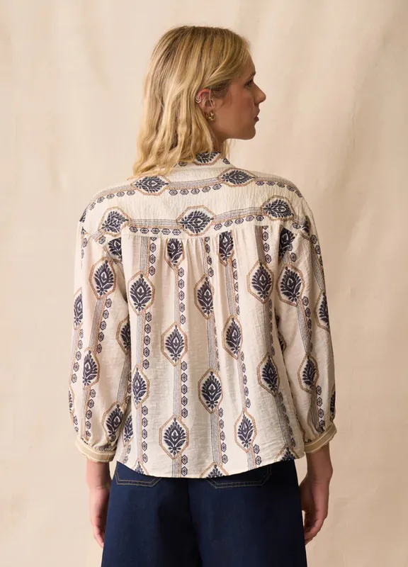 Model wearing Boho Reine Top By Neris Available at Beetees Nelson