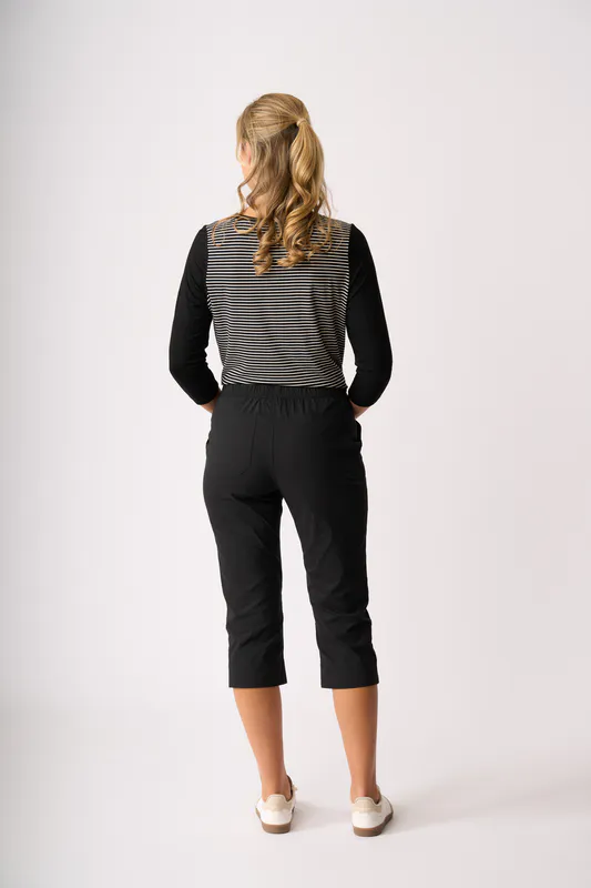 Model wearing Bouquet Top - Relaxed Fit, Contrast Front By Memo Available at Beetees Nelson