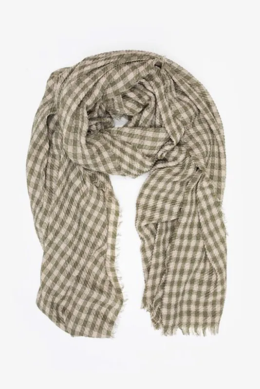 Shepherd’s Check Scarf By Antler NZ Available at Beetees Nelson