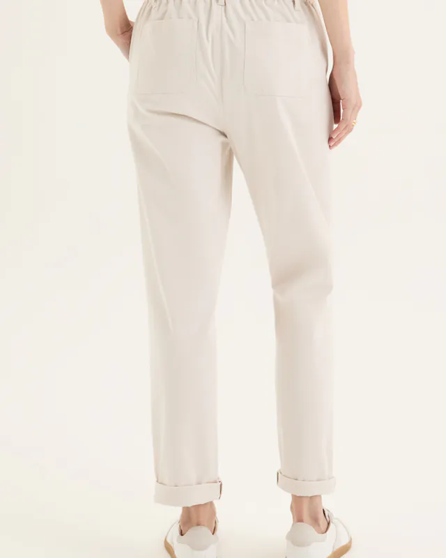 Model wearing Cashew Mont Pant By Yarra Trail Available at Beetees Nelson