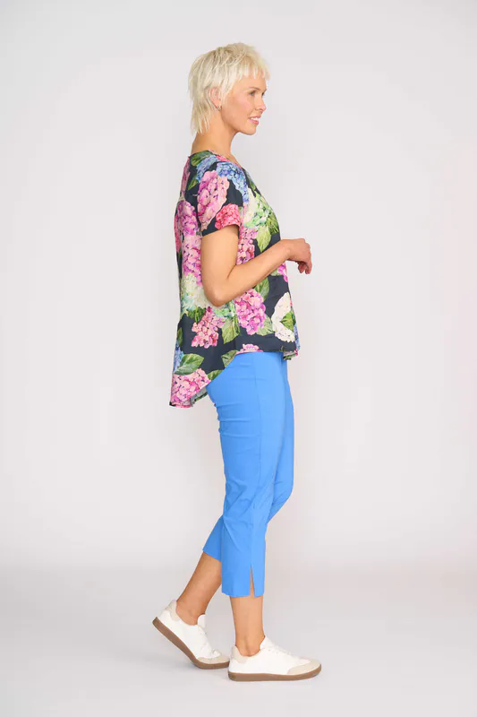 Model wearing Hydragea Swing Out Top By Preen Available at Beetees Nelson