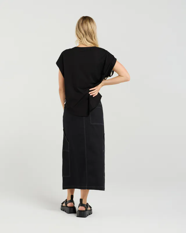 Model wearing Street Blossoms Tatum Top By Et Alia Available at Beetees Nelson