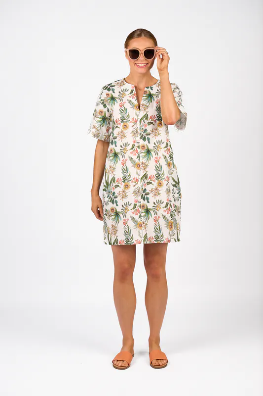 Model wearing Wild Edit Dress By Knewe Available at Beetees Nelson