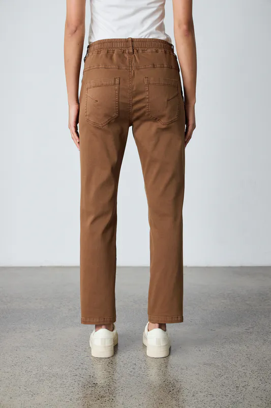 Model wearing Spice Maine Jean By Lania Available at Beetees Nelson