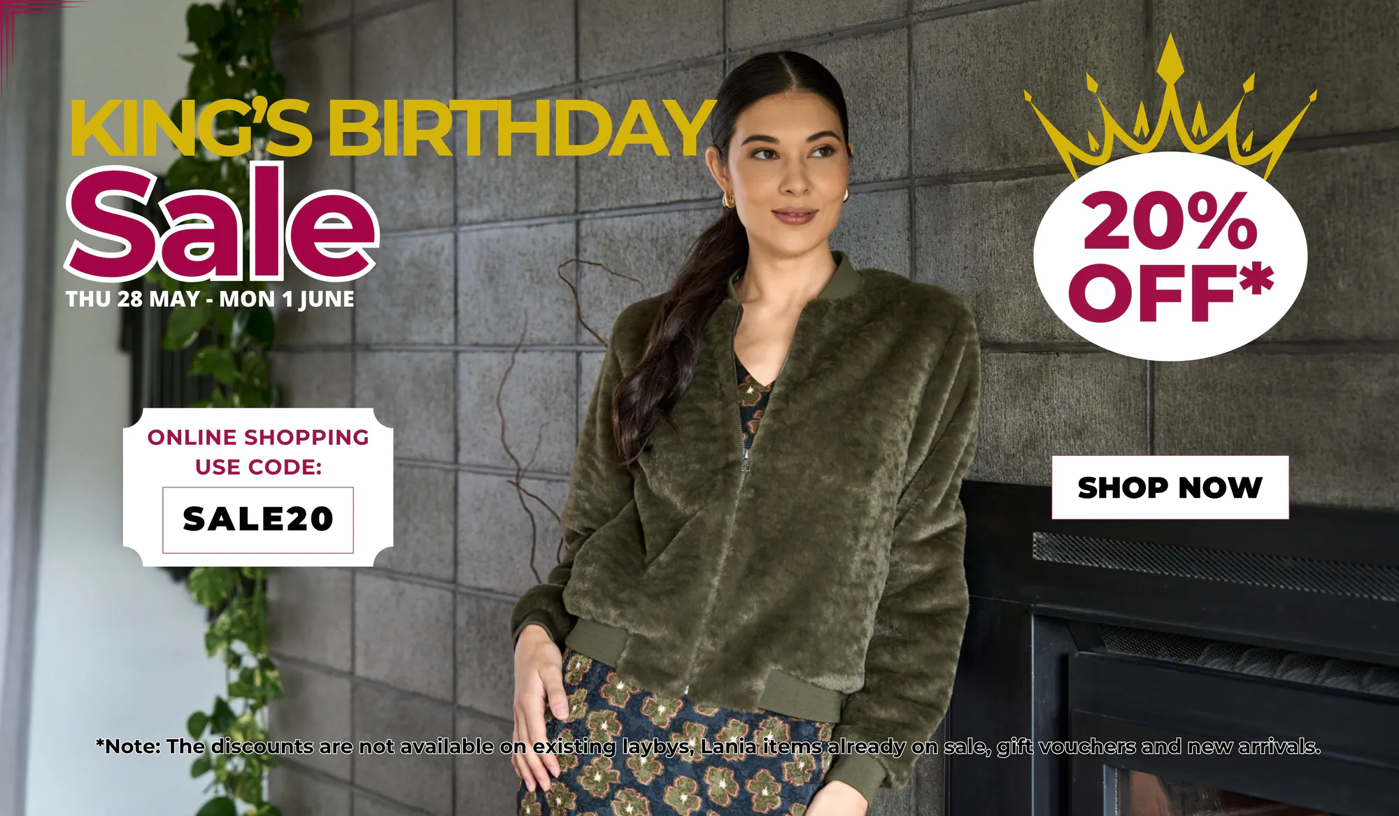 Kings Birthday Sale, Winter Sale, Dress, Coat, Jacket, Pants, Sweater, Trousers, Jumpers on Sale at Beetees Nelson. Sale20, Sale at Beetees