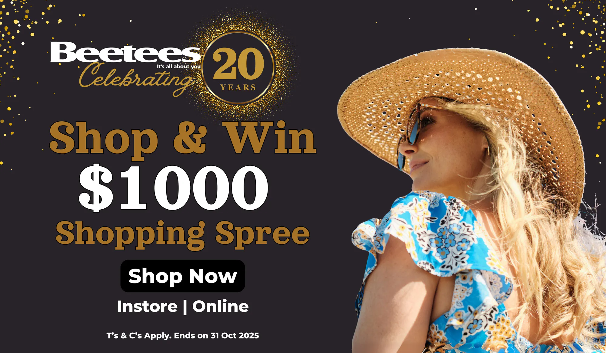 Shop and Win, 20 Years Anniversary, Summer Collection,  womens' clothing, New Arrivals in Nelson, Summer Collections - Shirts , Skirts, Tops, pants, leggings, Dress, Shorts, Jackets at Beetees Nelson