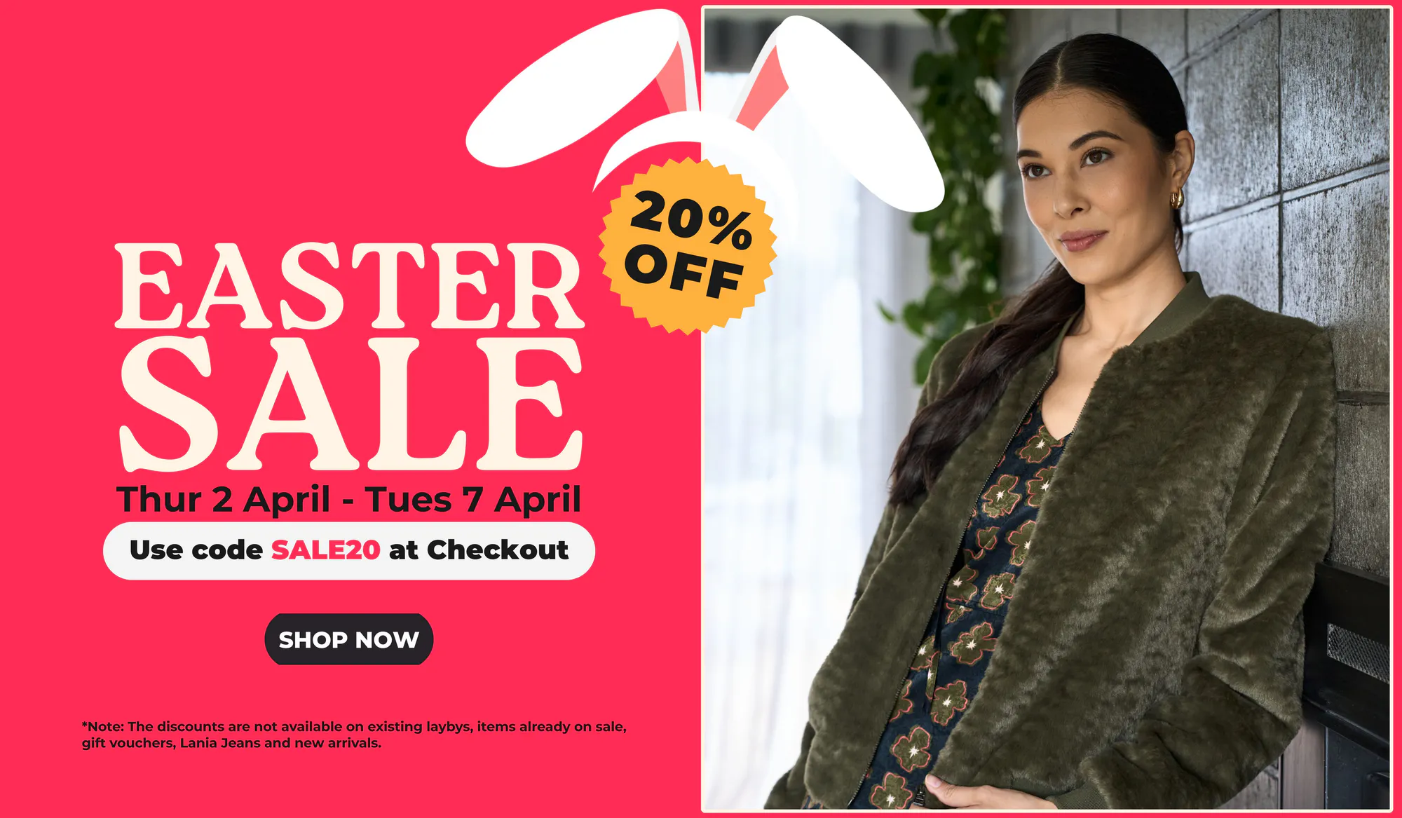 Easter Sale, Beetees Easter Sale, Women's Fashion, Clothing, Accessories, Knitwear, Jackets, Style, Comfort, Confidence, Trend, Flattering, Shop Now, Beetees Nelson