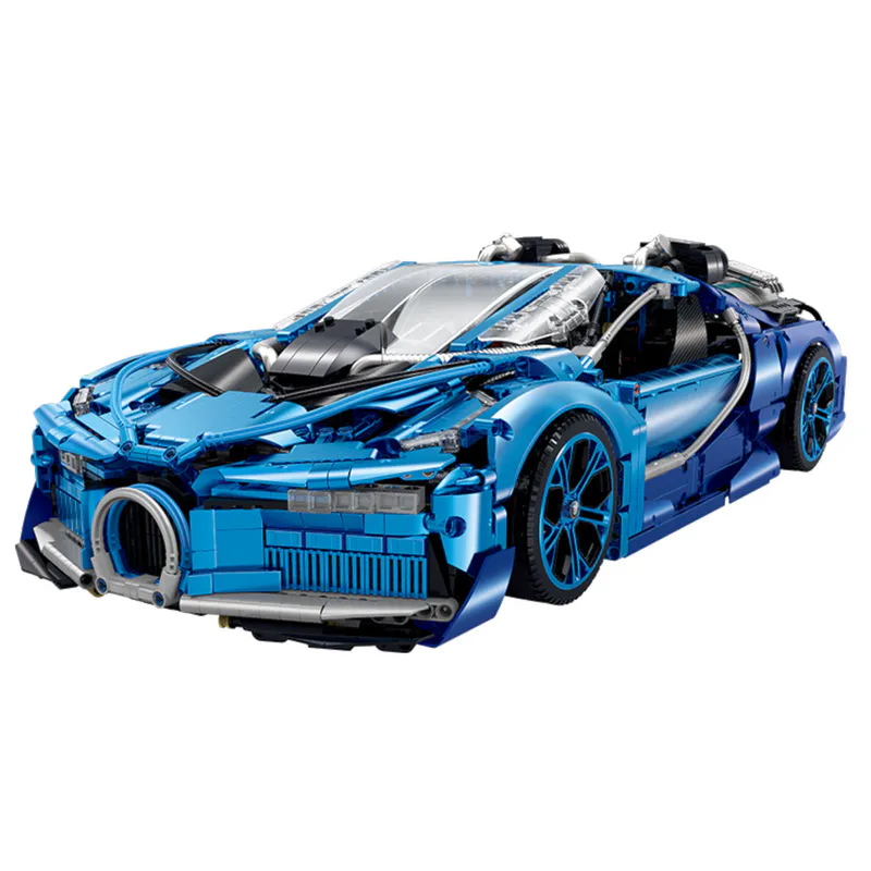 Supercar, building, blocks, code, 10613, GULY, 3828, pieces, toy, model, construction, DIY, kit, lego, replica, massive, assembly, creative, educational, engineering, vehicle, bugatti, blue,