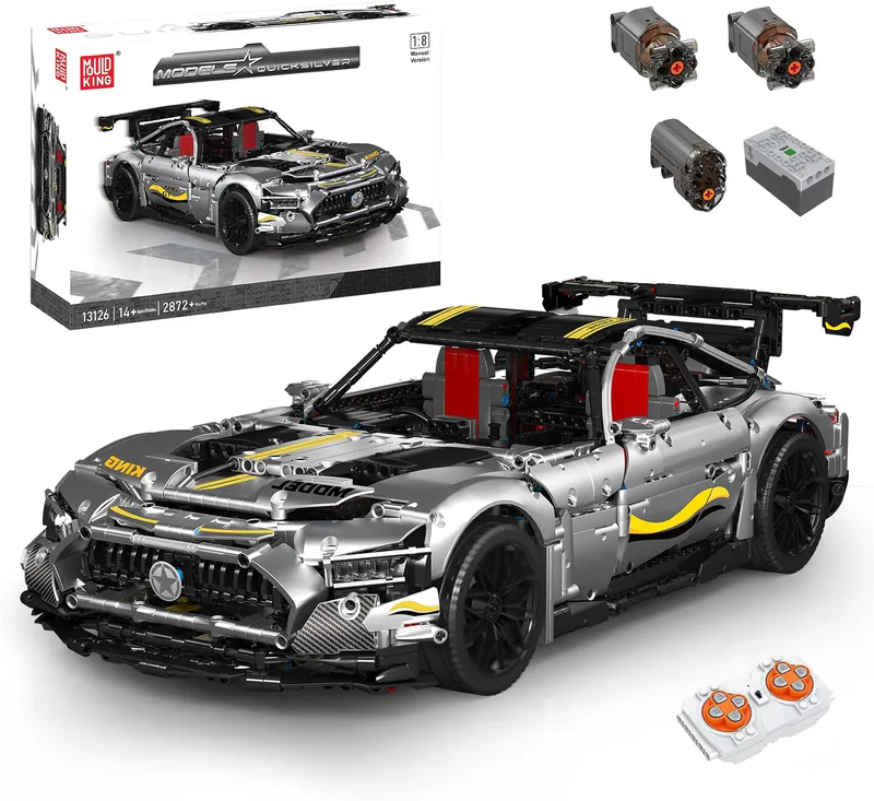 Mould King 13126 Building Blocks Set, a must-have for construction toy enthusiasts! interlocking pieces that inspire lego, mercedes, benz, gran tourismo, rc, remote control, satisfying