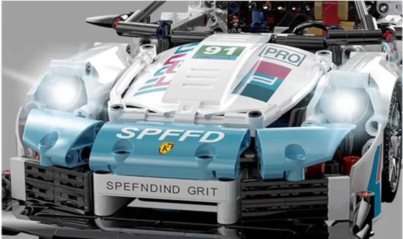 Discover the perfect blend of luxury and creativity with our stunning Porsche replica made entirely out of building blocks. This meticulously crafted model showcases the iconic design of a Porsche