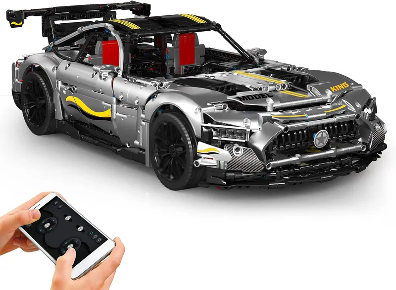Mould King 13126 Building Blocks Set, a must-have for construction toy enthusiasts! interlocking pieces that inspire lego, mercedes, benz, gran tourismo, rc, remote control, satisfying