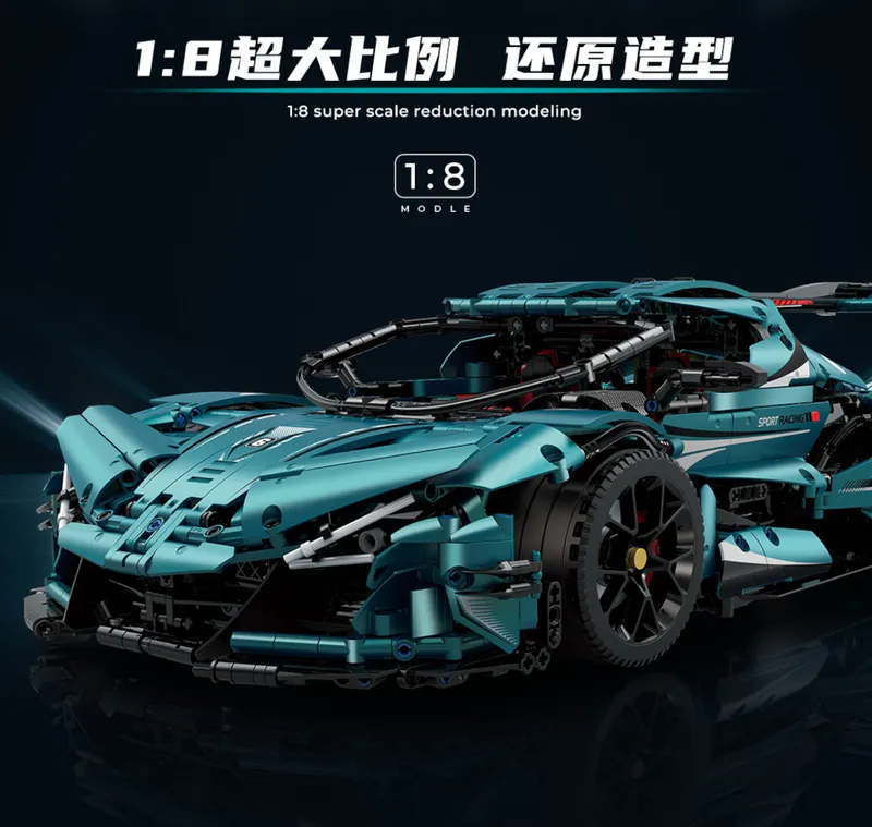 ABOL IE by Guly Code 10612 is an exclusive, high-quality collectible now available on brixbros-store.com. 1:8, racecar, building blocks, lego, amazing, satisfying, lesmans, nascar, fantastic