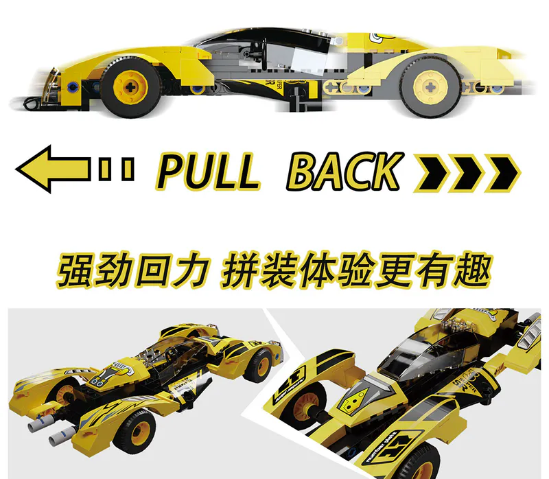 Discover the new pullback motor car on sale at BrixBros Store! Experience incredible speed and precision with model 10275. Perfect for racing enthusiasts.