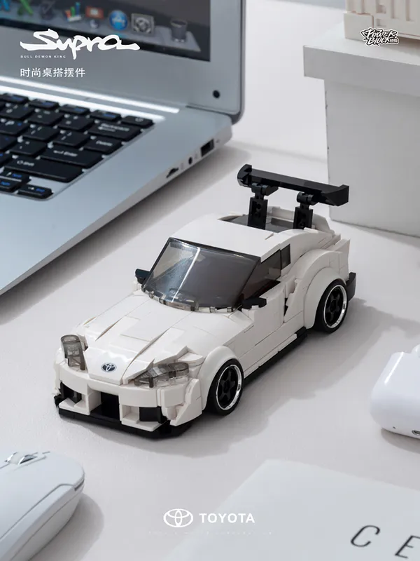 Supra Building Blocks Kit PB8808 is a 1:32 scale sports car model made from 367 high‑quality ABS bricks, perfect for display sell on brixbros-store.com