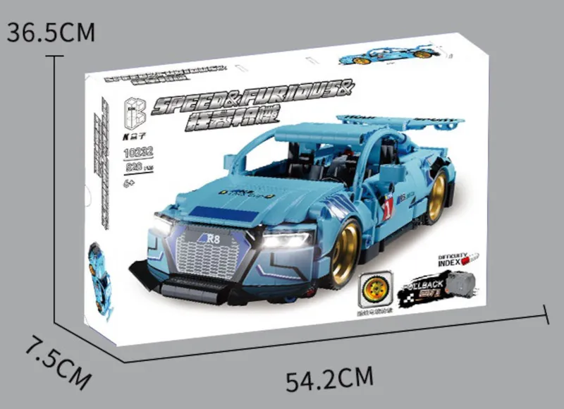 Discover the Pullback Mechanism Building Block Set from BrixBros-Store! With a special pullback motor, less than 1000 pieces, and high-quality construction this toy offers endless fun for kids aged 6