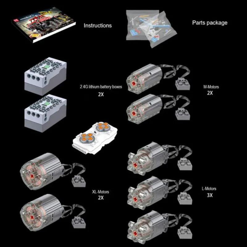 Behold the impressive Toy Code 13146 from Mould King! This massive articulated logging truck, made entirely of building blocks, is a marvel of construction and design.
