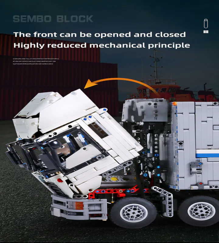 Discover the ultimate wing body truck made of building blocks, a Japanese masterpiece. MouldKing Mould King 13139