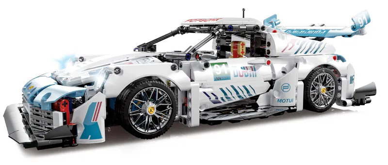 Discover the perfect blend of luxury and creativity with our stunning Porsche replica made entirely out of building blocks. This meticulously crafted model showcases the iconic design of a Porsche