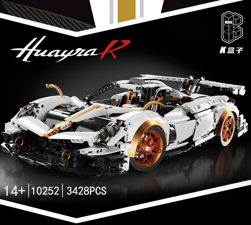 Remote Control Building blocks Pagani. Massive vehicle. Satisfying Assembly. Speed and control, Royal Colors livery. Great Car, massive size on brixbros-store.com