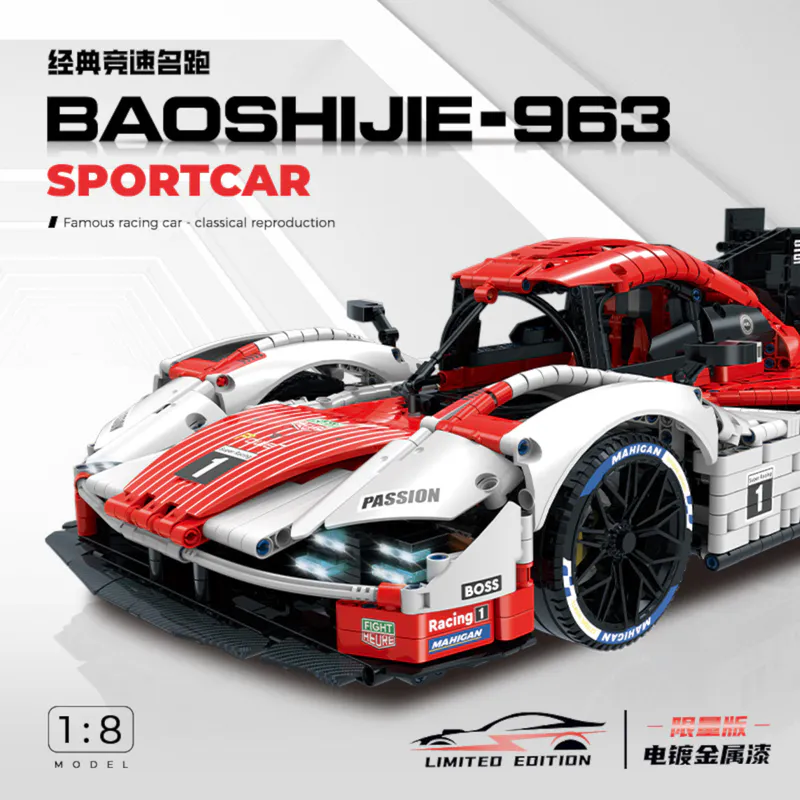 LesMans, Germany, 24H, Supercar, building, blocks, code, 10615, GULY, 3460, pieces, toy, model, construction, DIY, kit, lego, replica, massive, assembly, creative, educational, engineering, vehicle,