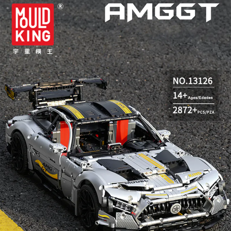 Mould King 13126 Building Blocks Set, a must-have for construction toy enthusiasts! interlocking pieces that inspire lego, mercedes, benz, gran tourismo, rc, remote control, satisfying