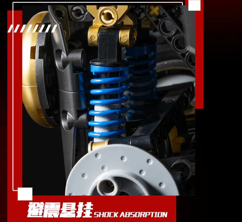 Step into the world of Gotham City with our incredible Batmobile replica made entirely out of building blocks. This stunning model captures the essence of the legendary Batmobile with its sleek design