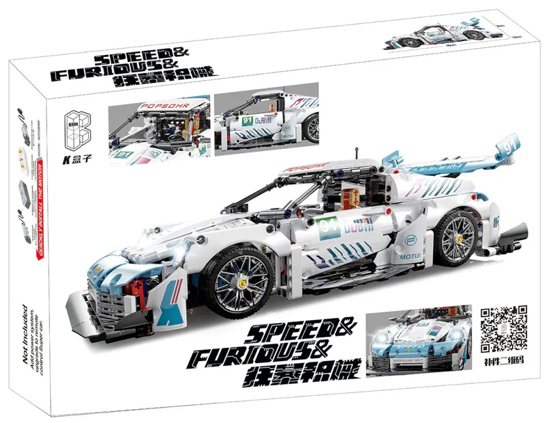 Discover the perfect blend of luxury and creativity with our stunning Porsche replica made entirely out of building blocks. This meticulously crafted model showcases the iconic design of a Porsche