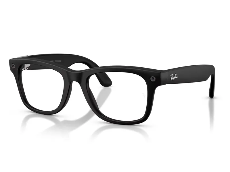 Wayfarer Black Frame + Clear Lens