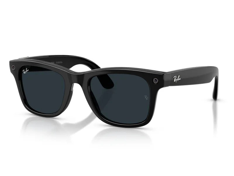 Wayfarer Black Frame + Transitions Grey Lens