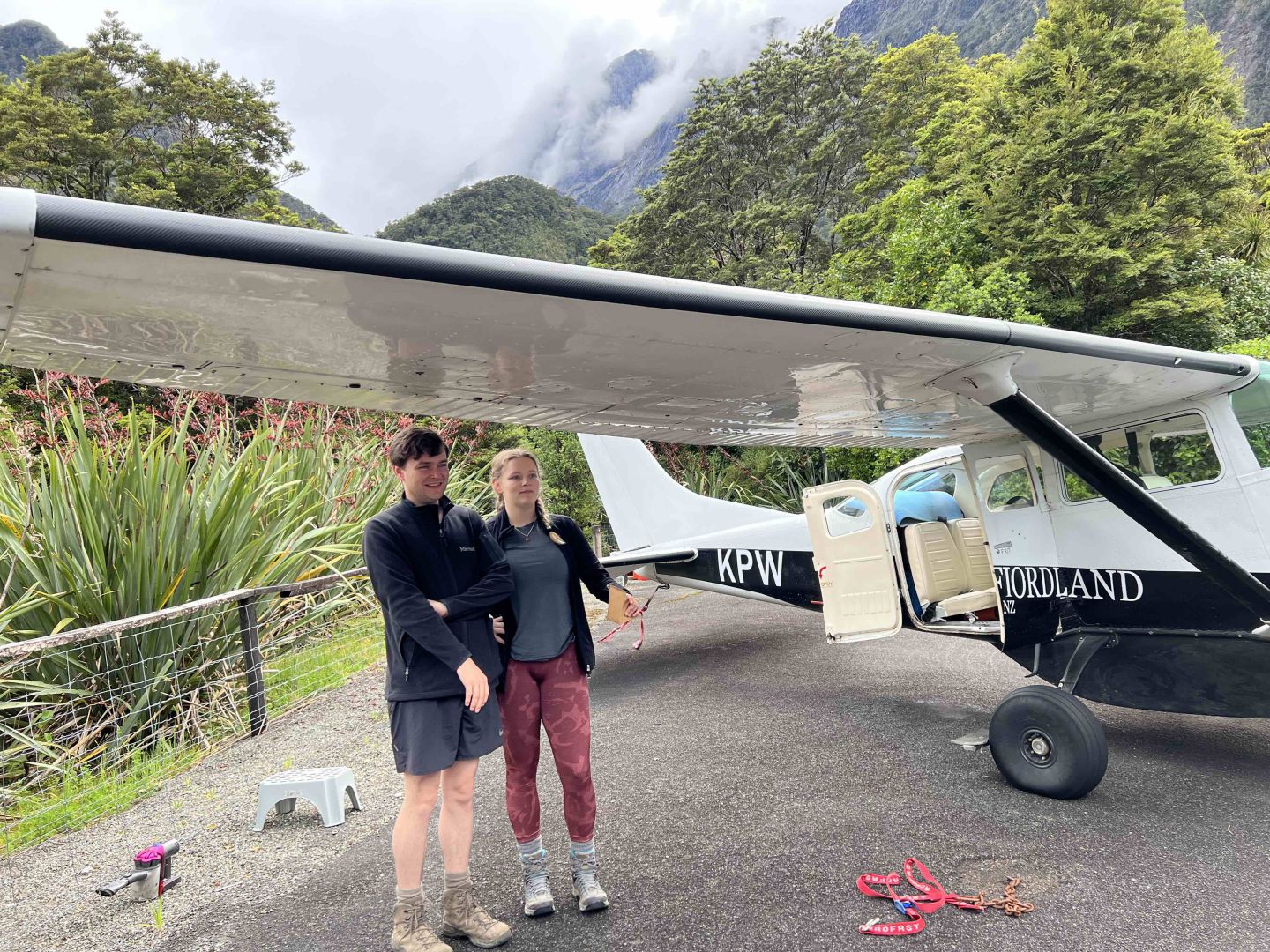 Flying in from Milford Sound