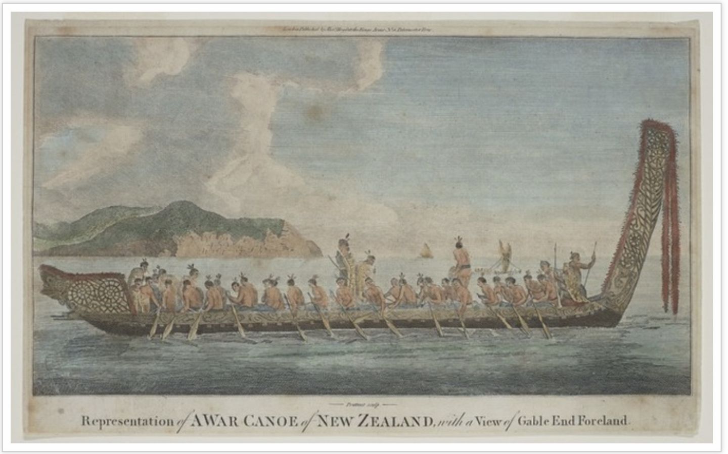 Parkinson, War Canoe 1769