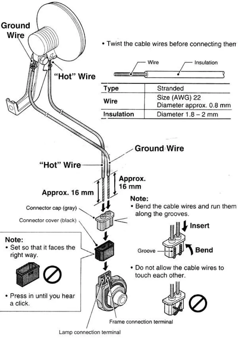 SP Dynamo hub wiring diagram